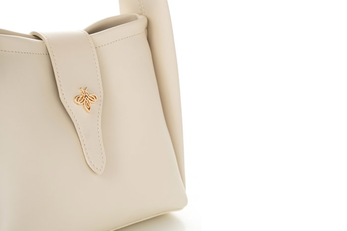 Lucky Bees Bolso Cruzado Crema